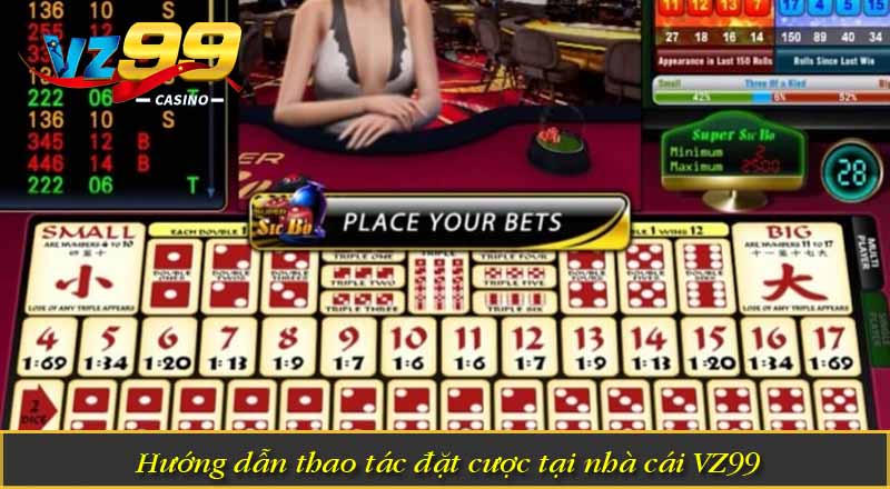 Sicbo Online – Game Đỉnh VZ99 Với Hơn 1 Triệu Người Chơi 3 Hướng dẫn thao tác đặt cược tại nhà cái VZ99