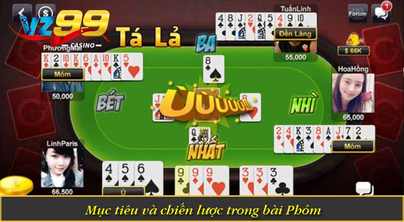 Mục tiêu và chiến lược trong bài Phỏm